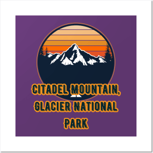 Citadel Mountain, Glacier National Park Posters and Art